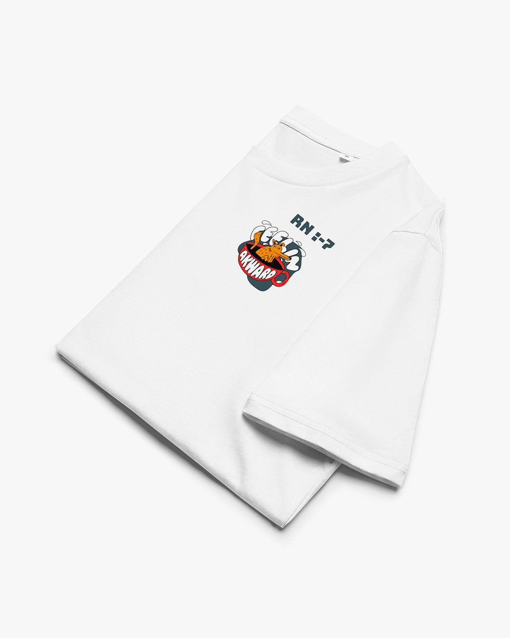 FEELIING AKWARD - Unisex organic cotton t-shirt - white