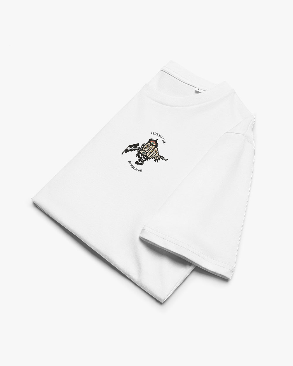 ENTER THE CAVE - Unisex organic cotton t-shirt - white