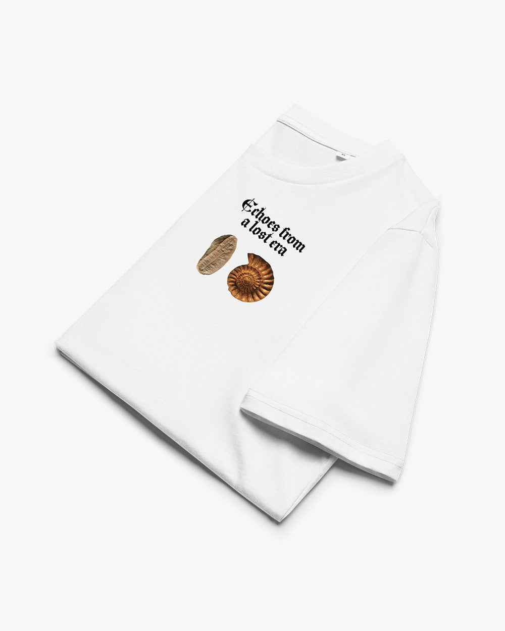 ECHOES FROM A LOST ERA - Unisex organic cotton t-shirt. white