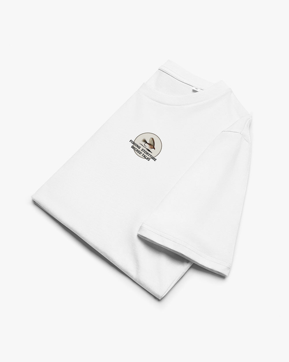 FISHING TALES - Unisex organic cotton t-shirt - white