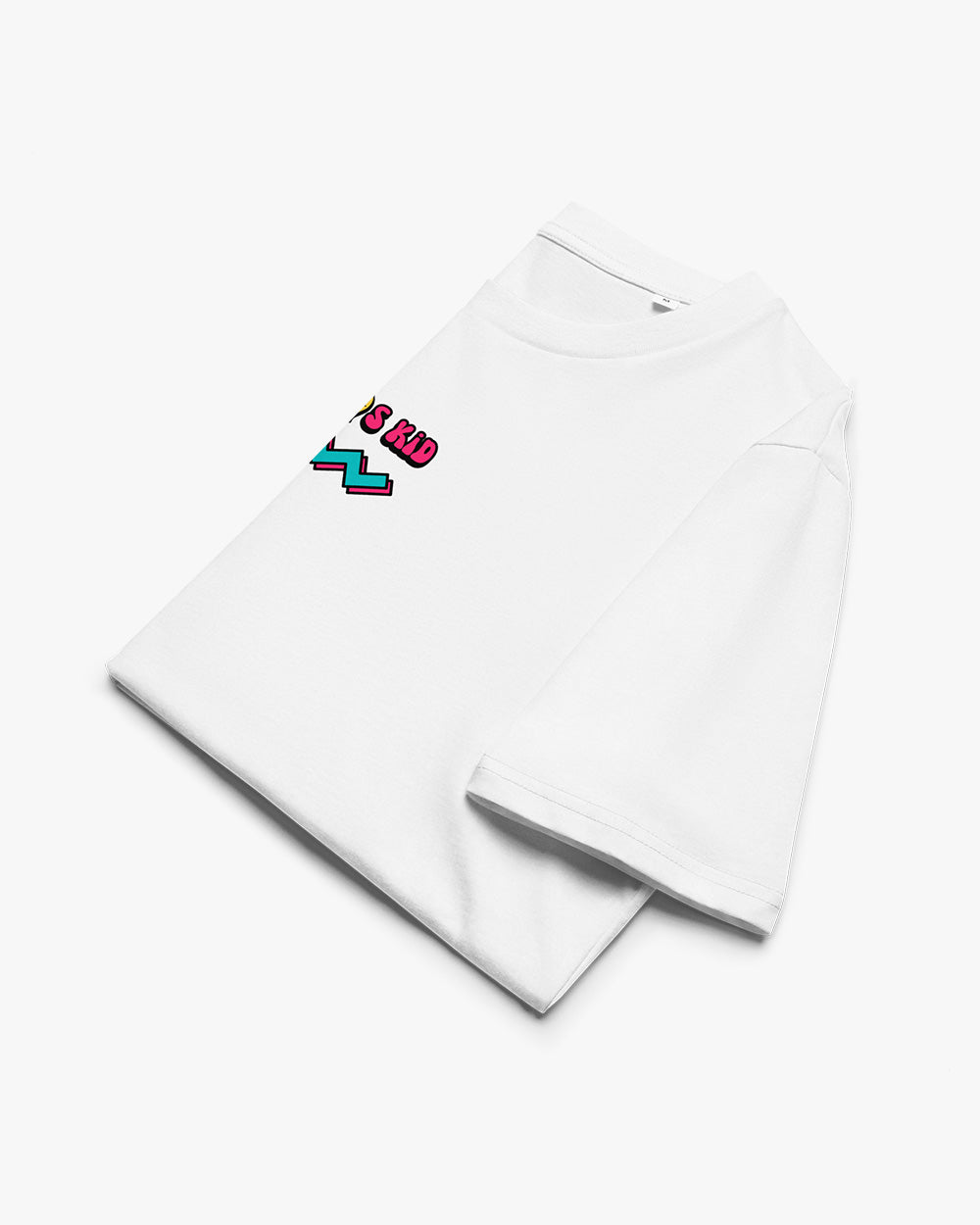 90s KID - MILLENIAL NOSTALGIA TRIBUTE TEE - Unisex organic cotton t-shirt - white