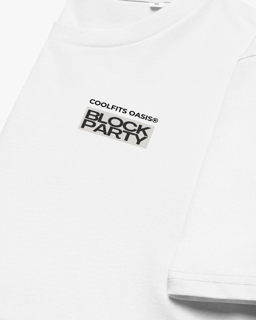 BLOCK PARTY - Unisex organic cotton t-shirt - white