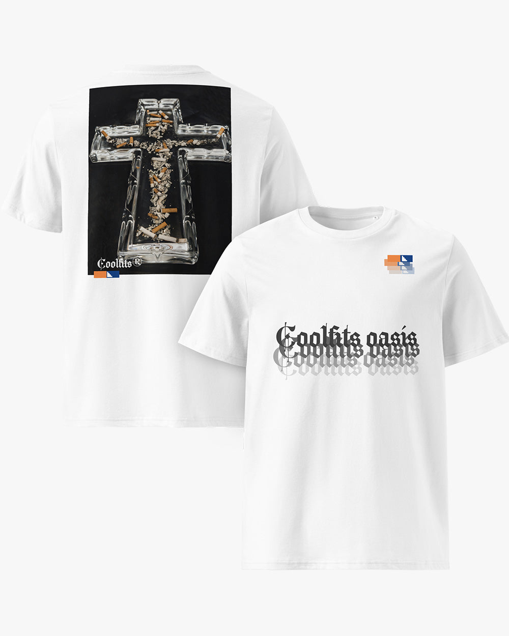 BCN CITY - Unisex organic cotton t-shirt - white