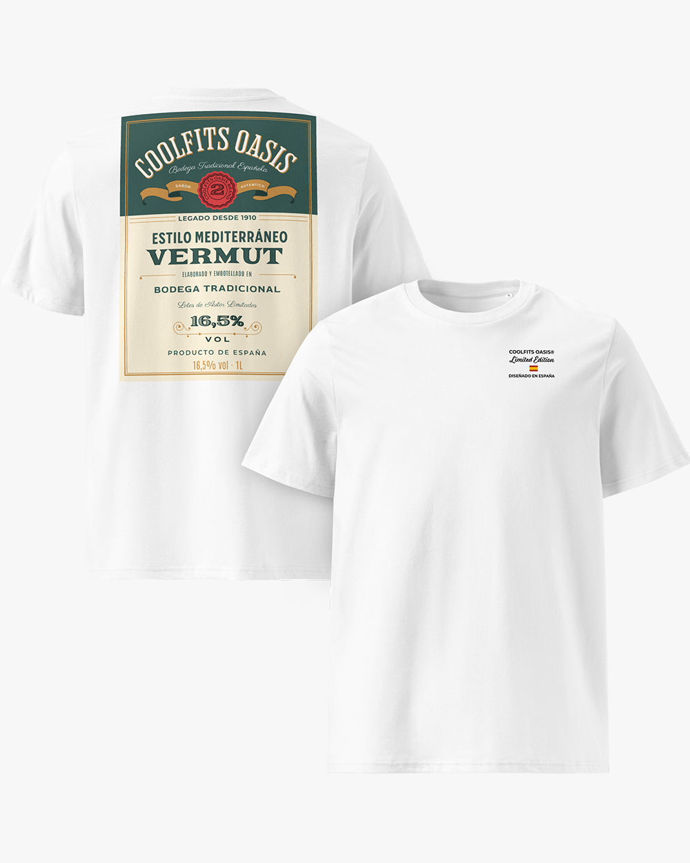 VERMUT DE ESPAÑA - Unisex organic cotton t-shirt- white