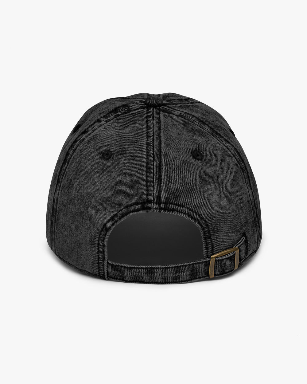 THREE ADVENTURE BEARS -Embroidered  Vintage Cotton Twill Cap , Black