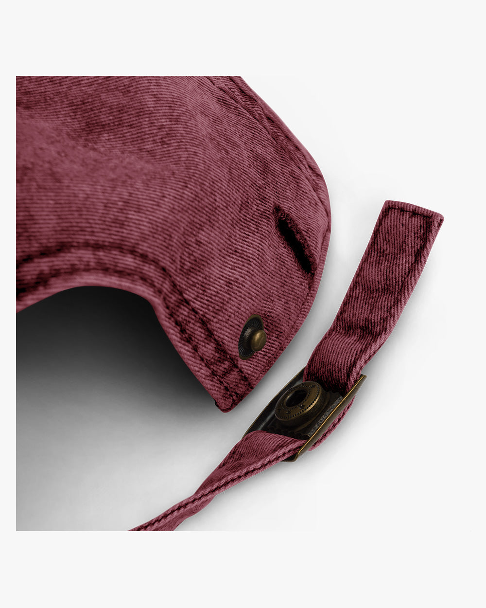 THREE ADVENTURE BEARS -Embroidered  Vintage Cotton Twill Cap Burgundy
