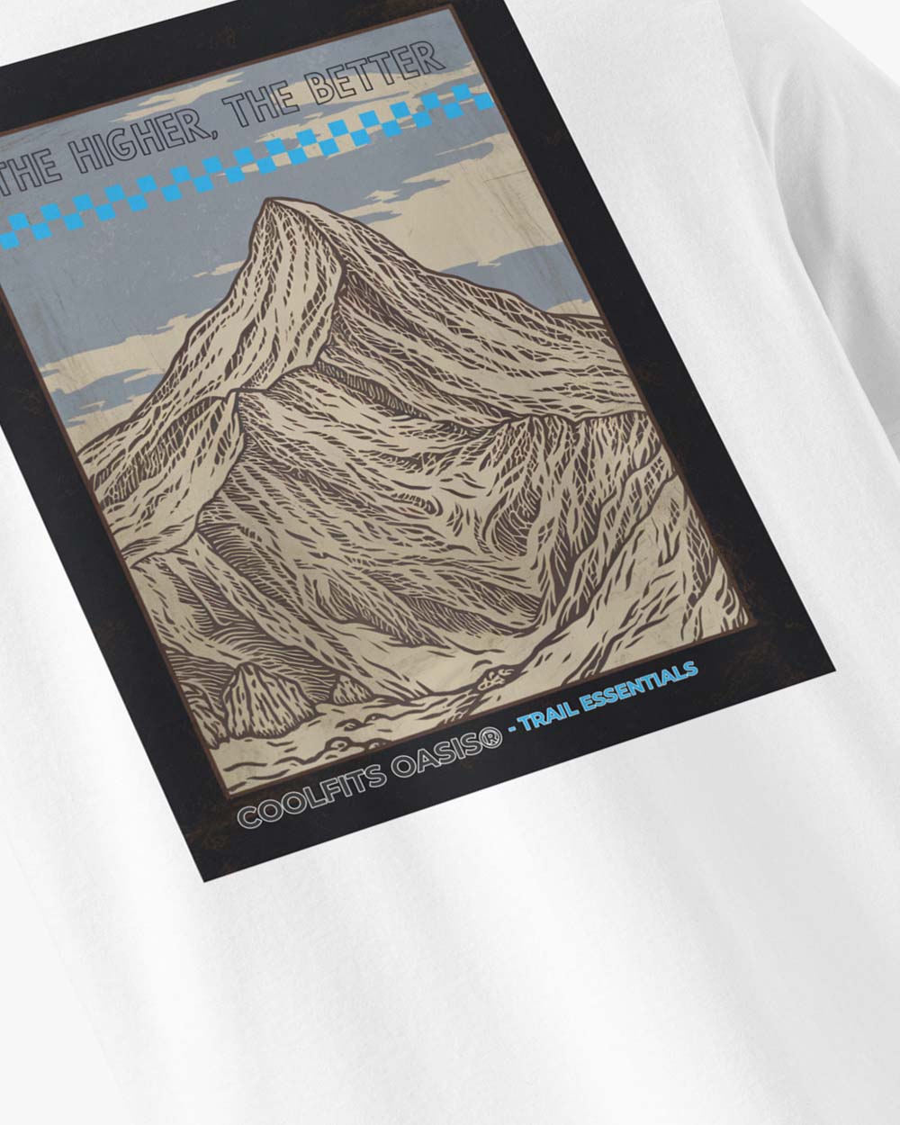 THE HIGHER THE BETTER - Unisex organic cotton t-shirt -  white